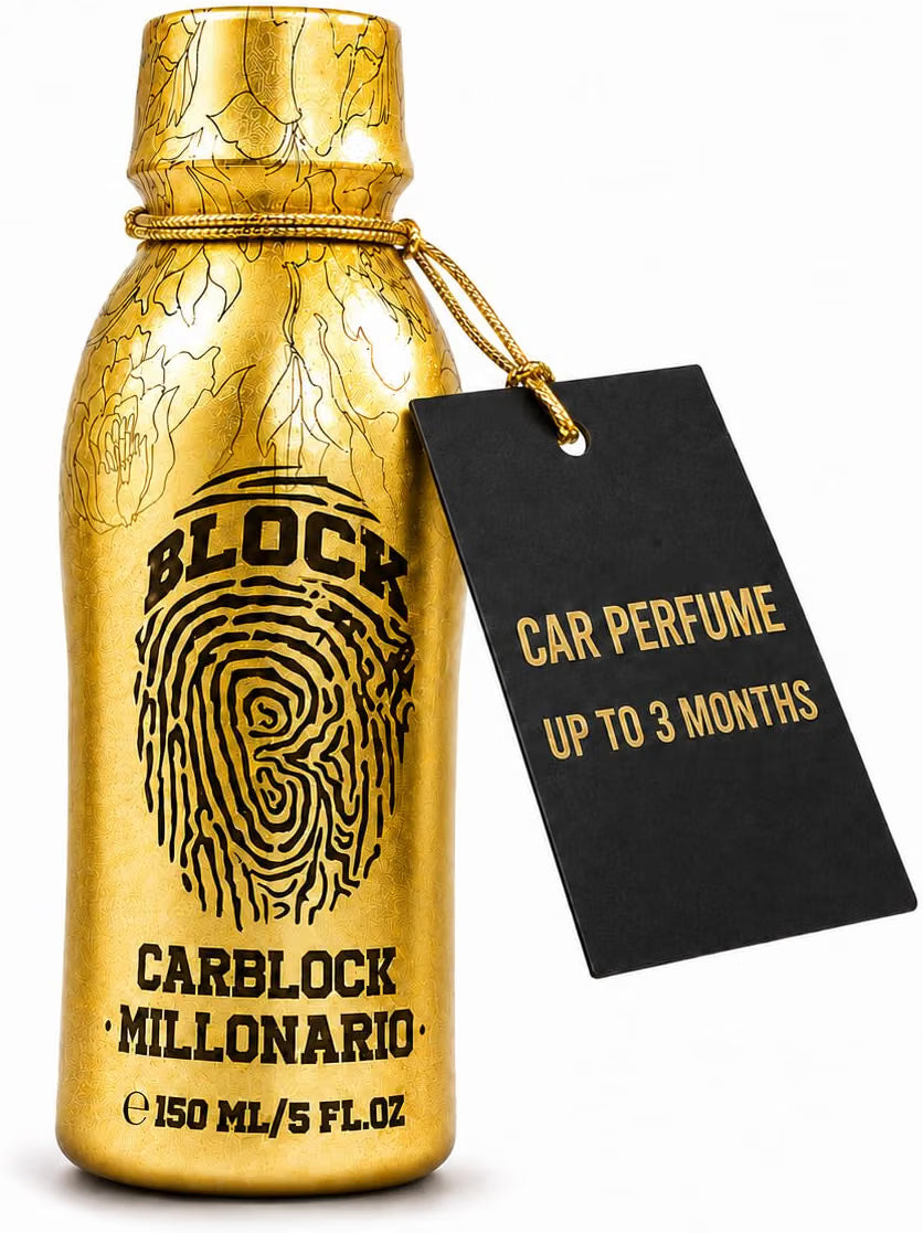 Carblock Car Care Bundle - Liquid Car Perfume 150 ml + WipesBlock Interior Wipes 70 Ct