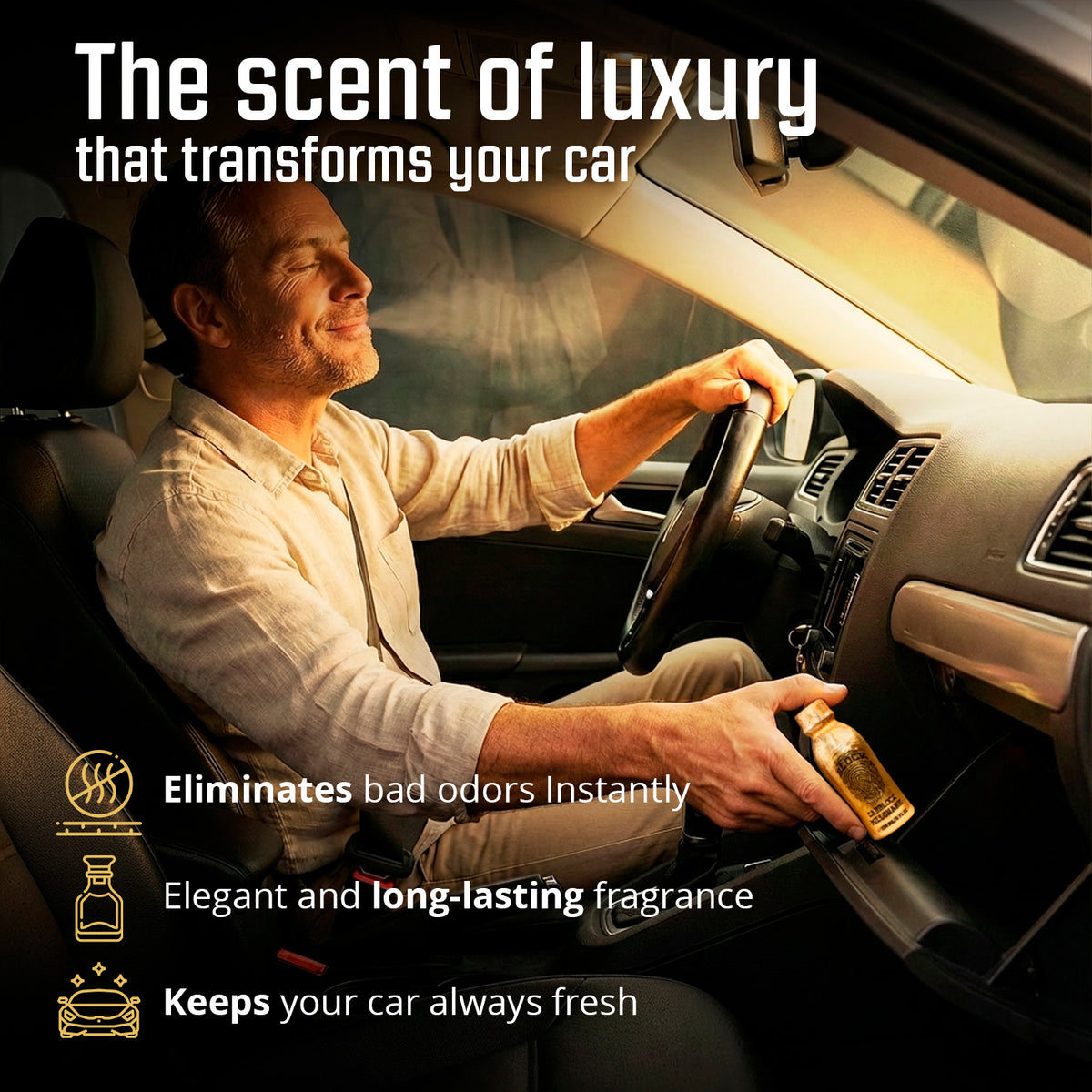 Carblock Liquid Car Perfume and Odor Eliminator - 150 ml (Up to 3 Months)