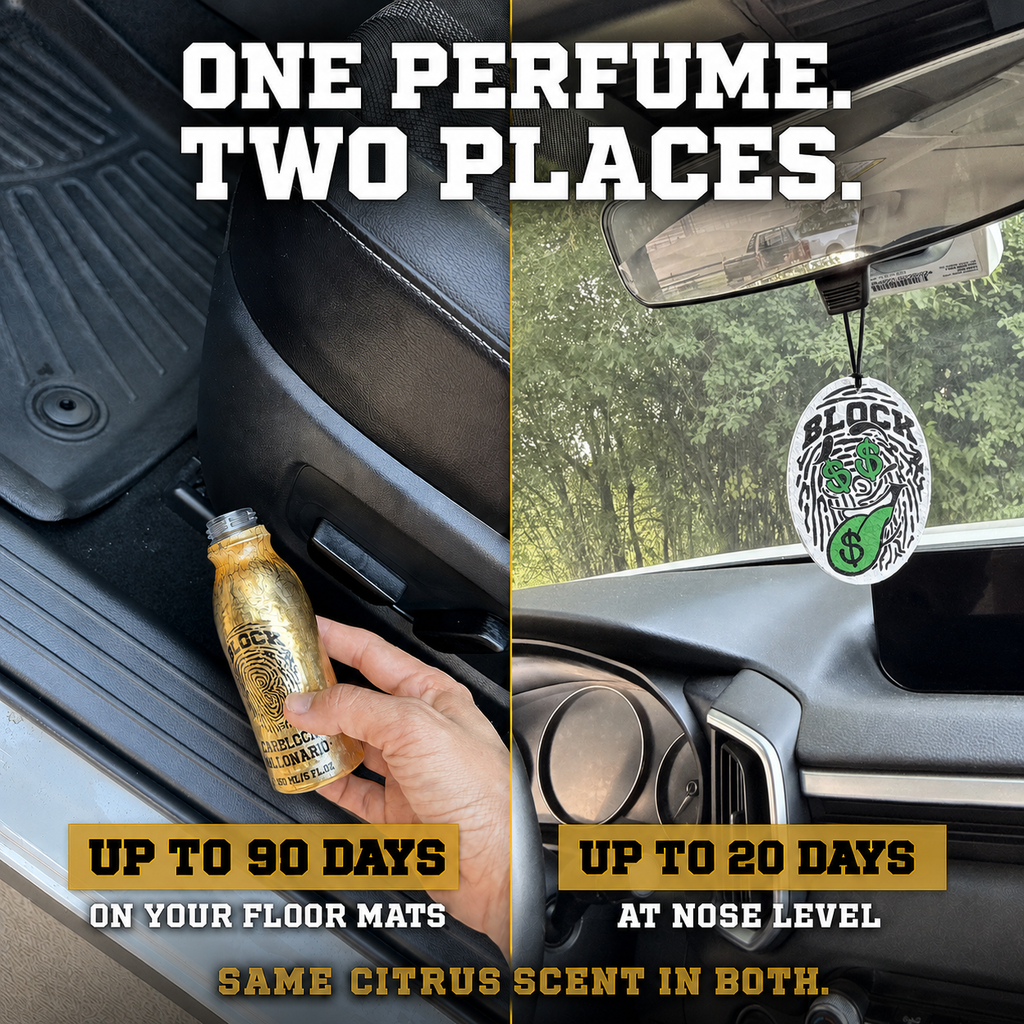 Kit #2 — CarBlock Perfume + Citrus Hanging Card